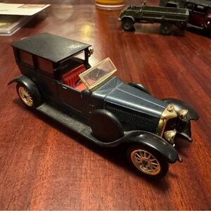 1925 Solido Vintage Model Car with Red Interior Made in France Panhead Levassor